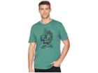 Life Is Good Hiking Goat Crusher T-shirt (heather Forest Green) Men's T Shirt