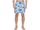 Vineyard Vines Wave Palm Tree Chappy (jake Blue) Men's Swimwear