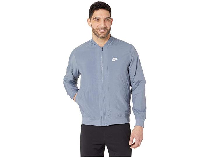 Nike Nsw Woven Players Jacket (armory Blue/white) Men's Coat