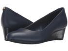 Clarks Vendra Bloom (navy Leather) Women's  Shoes