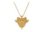 Alex And Ani Wonder Woman Shield 29 Necklace (rafaelian Gold) Necklace