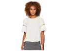 Michael Michael Kors Pyramid Heat Transfer Short Sleeve Top (bone) Women's Clothing