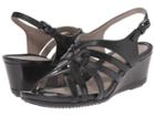 Ecco Touch 45 Wedge Sandal (black/black) Women's Wedge Shoes