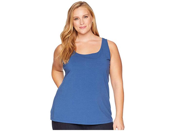 Nic+zoe Plus Size Perfect Scoop (mineral) Women's Sleeveless