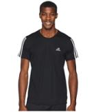 Adidas 3-stripes Run Tee (black/white) Men's T Shirt