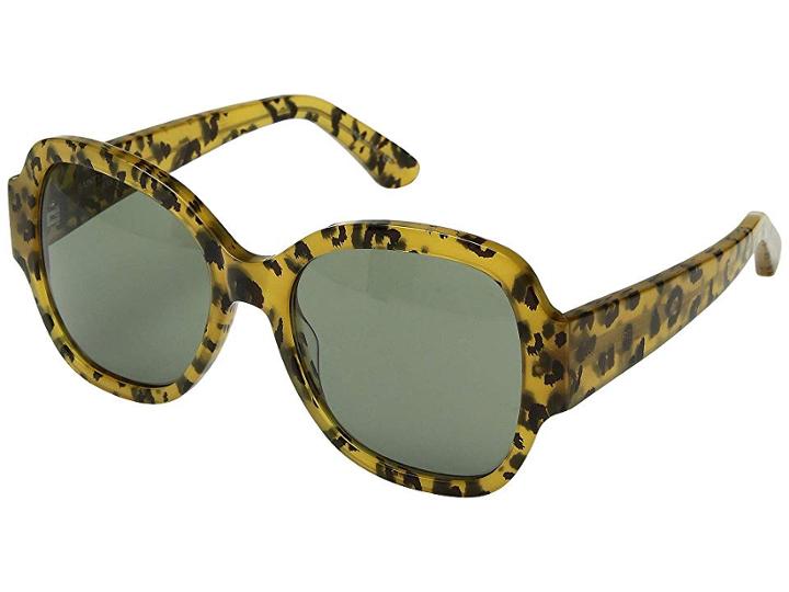 Saint Laurent Sl 133 (avana/avana/green) Fashion Sunglasses