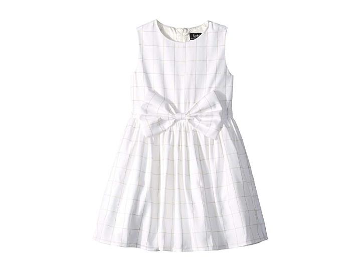 Bardot Junior Check Bowie Dress (big Kids) (orchid White) Girl's Dress