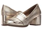Kenneth Cole Reaction Michelle (gold Leather) High Heels