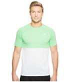 New Balance Cbk Breather Short Sleeve (vivid Cactus Heather/whtie) Men's Clothing