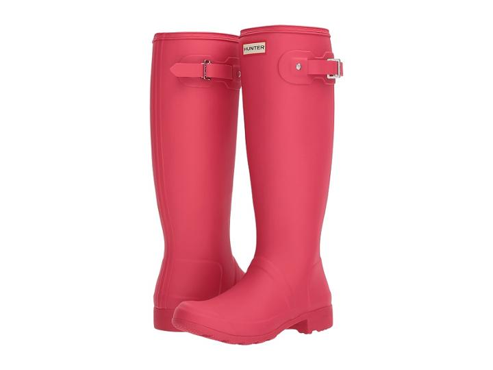 Hunter Original Tour Rain Boot (mosse Pink) Women's Rain Boots
