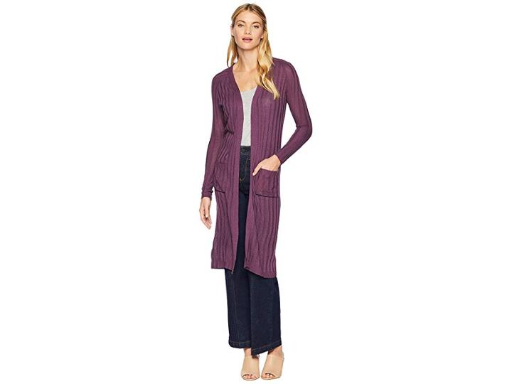 Scully Bonita Long Cardigan (iris) Women's Sweater