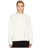 Vince Pullover Cotton Sweatshirt (oatmeal/off-white) Women's Long Sleeve Pullover