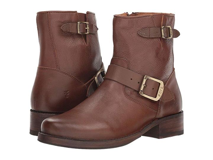 Frye Vicky 6 (cognac) Women's Zip Boots