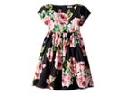 Dolce & Gabbana Kids Sleeveless Dress (toddler/little Kids) (black Print) Girl's Dress