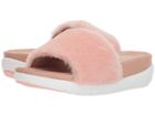 Fitflop Loosh Luxetm Slide Sandals (dusky Pink Shearling) Women's  Shoes