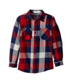 Tommy Hilfiger Kids Ansel Long Sleeve Shirt (toddler/little Kids) (flag Blue) Boy's Clothing