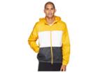 Nike Sb Sb Dry Hooded Stripe Jacket (yellow Ochre/white/anthracite) Men's Coat
