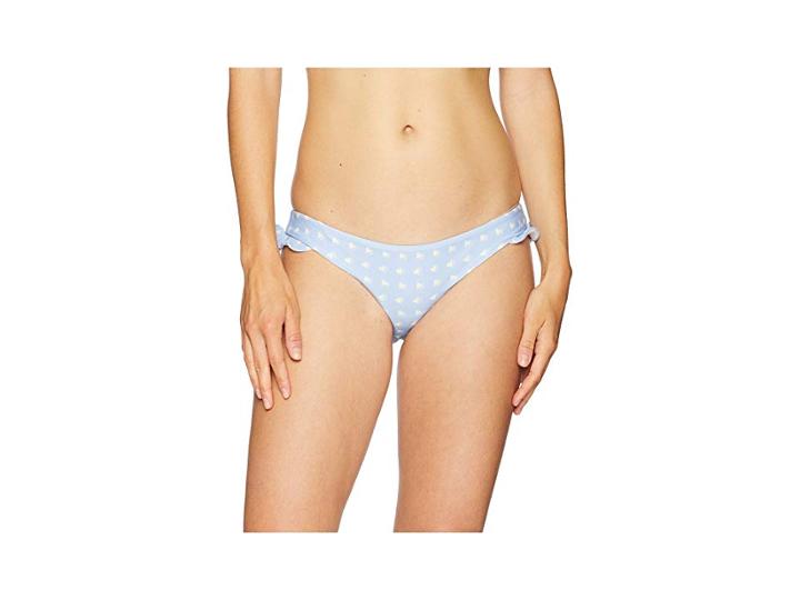 For Love And Lemons Heart Throb Ruffle Bottom (periwinkle) Women's Swimwear