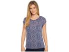 Smartwool Merino 150 Pattern Tee (dark Blue Steel) Women's T Shirt