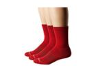 Drymax Sport Performance Casual Crew 3-pair (red) Women's Crew Cut Socks Shoes