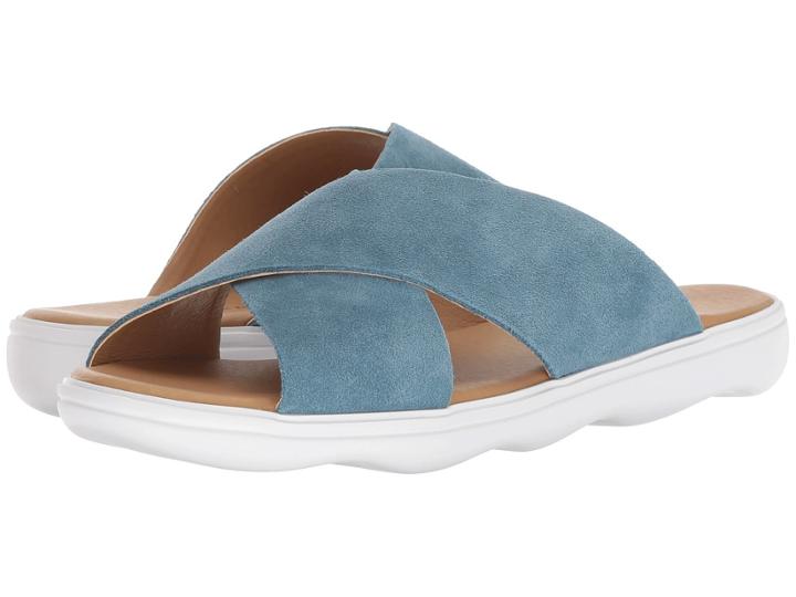 Lucky Brand Mahlay (faded Denim Oilsue) Women's Flat Shoes