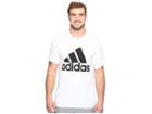 Adidas Big Tall Badge Of Sport Classic Tee (white/black) Men's T Shirt