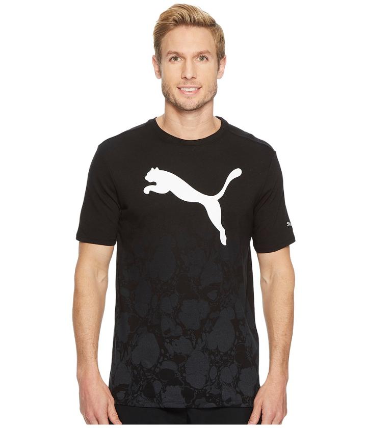 Puma Fast Fade Tee (puma Black/dark Shadow) Men's Clothing
