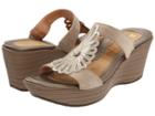 Naot Fancy (canvas Nubuck/pearl Patent Leather) Women's Slide Shoes