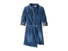 Tommy Hilfiger Kids Denim Wrap Dress (big Kids) (broadway Wash) Girl's Dress