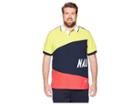 Nautica Big & Tall Big Tall Sail Flag Pieced Polo (navy) Men's Clothing