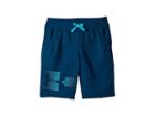 Under Armour Kids Rival Graphic Fleece Shorts (big Kids) (techno Teal/deceit) Boy's Shorts