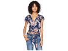 Flynn Skye That's A Wrap Crop Top (rosey Water) Women's Clothing