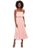 Jill Jill Stuart Pleated Popover Midi Dress (rose Water) Women's Dress