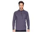 Quiksilver Waterman Technical Quarter-zip Sweatshirt (dark Denim Heather) Men's Fleece