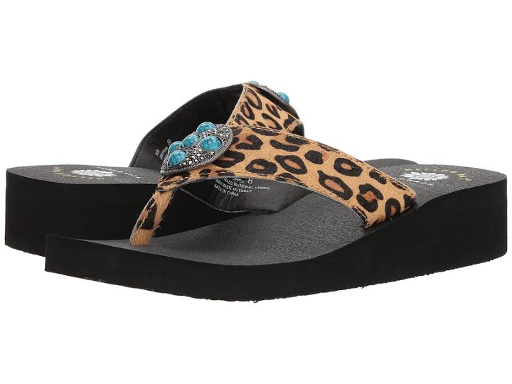 Yellow Box Hailena (leopard) Women's Sandals