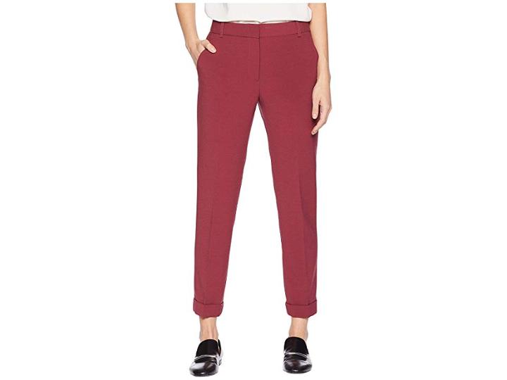 Bcbgmaxazria Warren Cuffed Trousers (merlot) Women's Casual Pants
