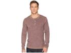 Agave Denim Freight Train Long Sleeve Three-button Henley (pavement) Men's Long Sleeve Pullover