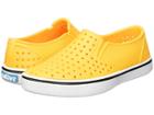 Native Kids Shoes Miles Print (little Kid/big Kid) (beanie Yellow/shell White) Kids Shoes