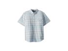 Vissla Kids Connections Woven Top Short Sleeve (big Kids) (blue Wash) Boy's Clothing