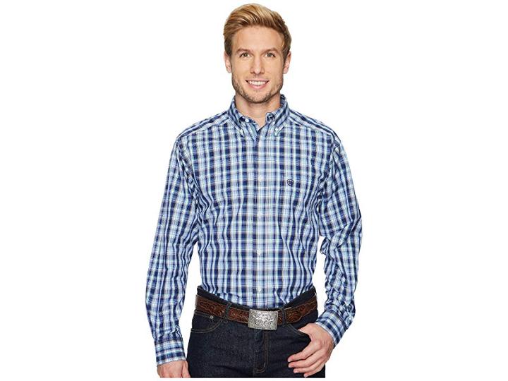Ariat Danny Shirt (blue Frond) Men's Long Sleeve Button Up