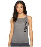 Asics Muscle Tank Top (dark Grey Heather) Women's Sleeveless