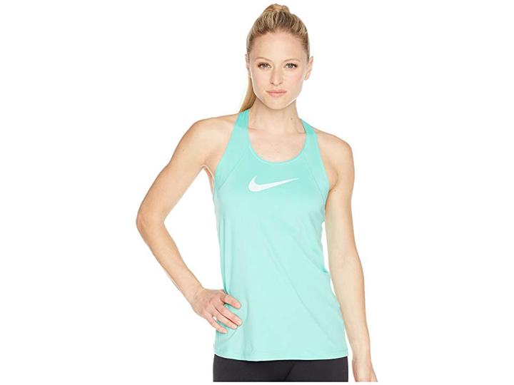 Nike Pro Mesh Training Tank (light Menta/igloo) Women's Sleeveless