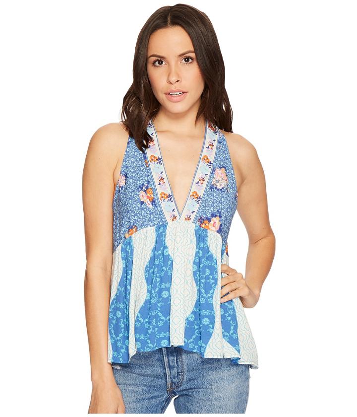 Free People Dream Darlin Tank Top (blue) Women's Sleeveless