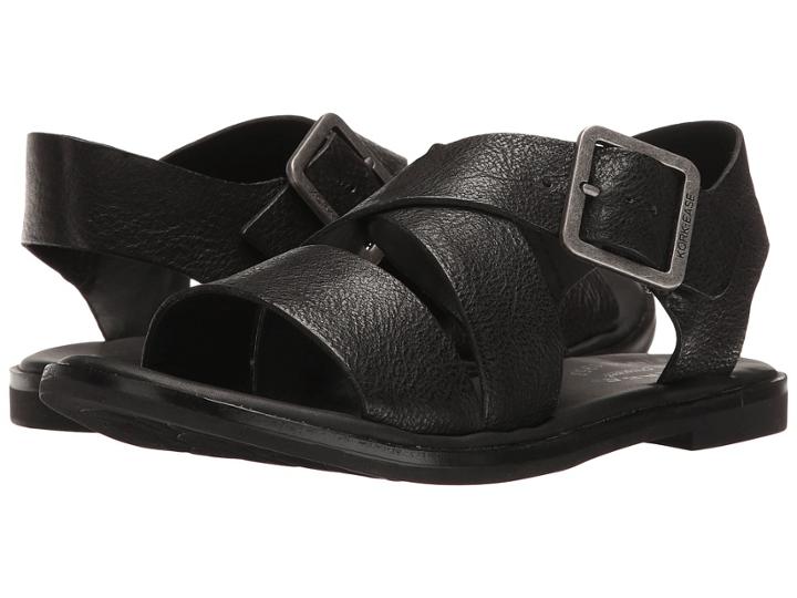 Kork-ease Nara (black Full Grain) Women's Sandals