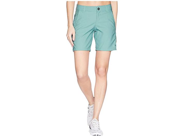 Under Armour Ua 8 Inlet Shorts (aegean Green/aegean Green) Women's Shorts