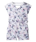 Splendid Littles Floral Print Romper (little Kids) (optic White) Girl's Jumpsuit & Rompers One Piece