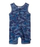 Splendid Littles Whale Camo One-piece (infant) (dark Blue Heather) Boy's Jumpsuit & Rompers One Piece