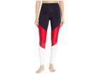 Onzie High-rise Track Leggings (black/red Combo) Women's Casual Pants
