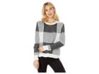 Vince Camuto Long Sleeve Patchwork Sweater (antique White) Women's Sweater