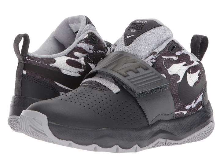 Nike Kids Hustle D 8 Camo (little Kid) (anthracite/black/white/wolf Grey) Boys Shoes